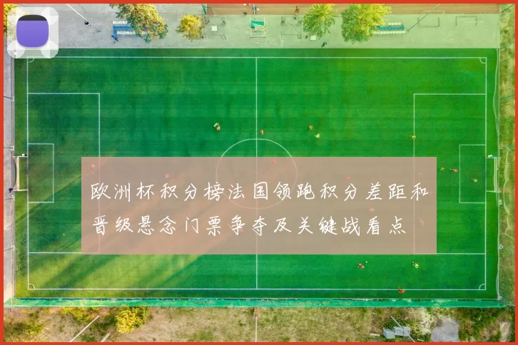 欧洲杯积分榜法国领跑积分差距和晋级悬念门票争夺及关键战看点