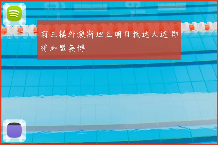 前三镇外援斯坦丘明日抵达大连 即将加盟英博