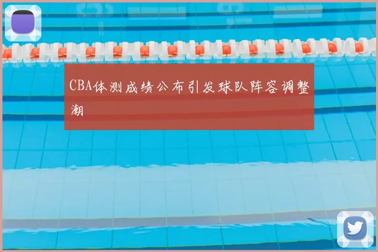 CBA体测成绩公布引发球队阵容调整潮